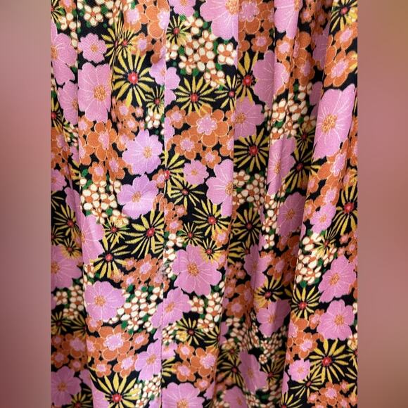 NEW ~ TOPSHOP NORDSTROM ~ Floral Mini Sundress 14 100% Viscose - Picture 5 of 8